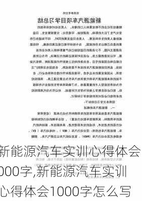 新能源汽车实训心得体会1000字,新能源汽车实训心得体会1000字怎么写-第2张图片-苏希特新能源