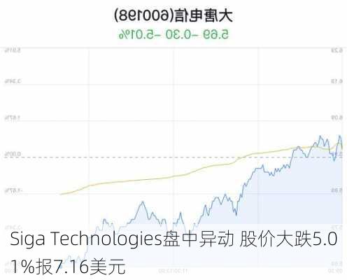 Siga Technologies盘中异动 股价大跌5.01%报7.16美元-第2张图片-苏希特新能源