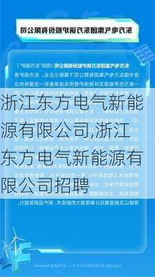 浙江东方电气新能源有限公司,浙江东方电气新能源有限公司招聘-第3张图片-苏希特新能源