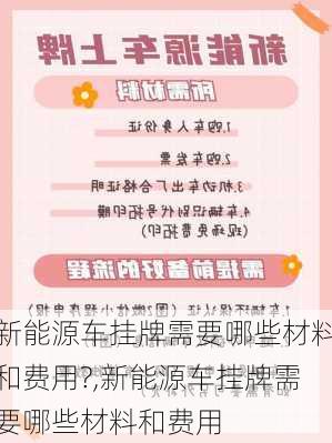 新能源车挂牌需要哪些材料和费用?,新能源车挂牌需要哪些材料和费用-第2张图片-苏希特新能源