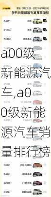 a00级新能源汽车,a00级新能源汽车销量排行榜-第3张图片-苏希特新能源