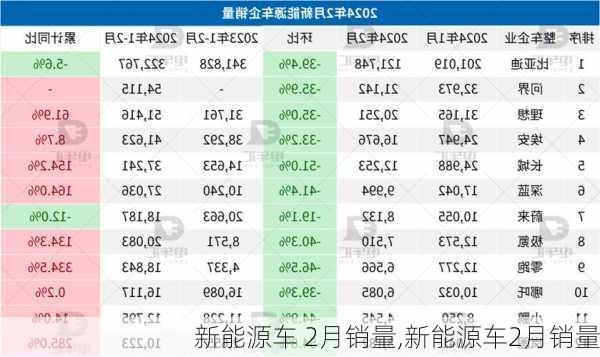 新能源车 2月销量,新能源车2月销量-第3张图片-苏希特新能源