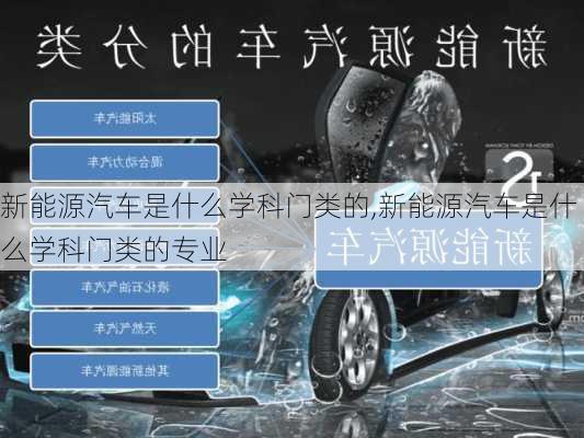 新能源汽车是什么学科门类的,新能源汽车是什么学科门类的专业