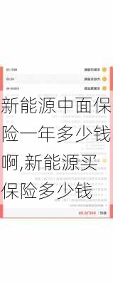 新能源中面保险一年多少钱啊,新能源买保险多少钱-第1张图片-苏希特新能源