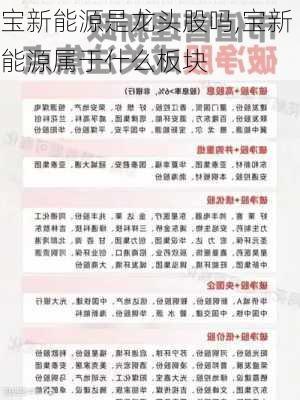 宝新能源是龙头股吗,宝新能源属于什么板块