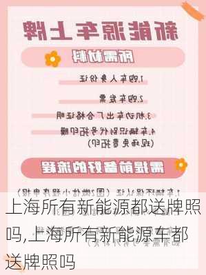 上海所有新能源都送牌照吗,上海所有新能源车都送牌照吗-第3张图片-苏希特新能源