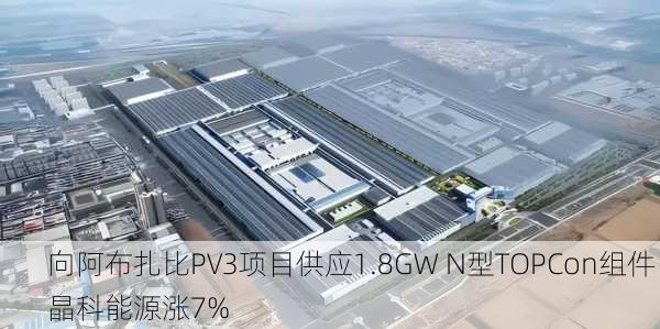 向阿布扎比PV3项目供应1.8GW N型TOPCon组件 晶科能源涨7%-第1张图片-苏希特新能源