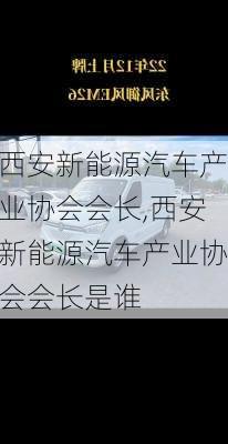 西安新能源汽车产业协会会长,西安新能源汽车产业协会会长是谁