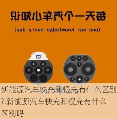 新能源汽车快充和慢充有什么区别?,新能源汽车快充和慢充有什么区别吗-第2张图片-苏希特新能源