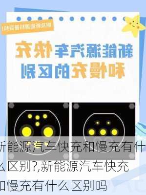 新能源汽车快充和慢充有什么区别?,新能源汽车快充和慢充有什么区别吗-第3张图片-苏希特新能源