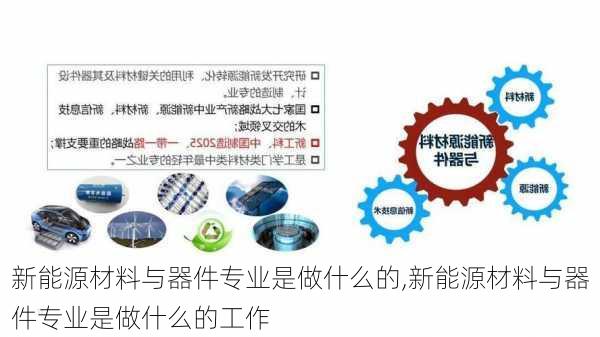 新能源材料与器件专业是做什么的,新能源材料与器件专业是做什么的工作-第2张图片-苏希特新能源