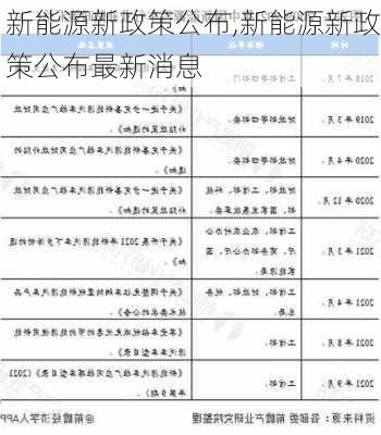 新能源新政策公布,新能源新政策公布最新消息-第2张图片-苏希特新能源