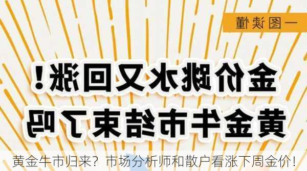 黄金牛市归来？市场分析师和散户看涨下周金价！-第1张图片-苏希特新能源