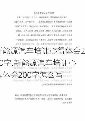 新能源汽车培训心得体会200字,新能源汽车培训心得体会200字怎么写-第3张图片-苏希特新能源