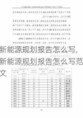 新能源规划报告怎么写,新能源规划报告怎么写范文