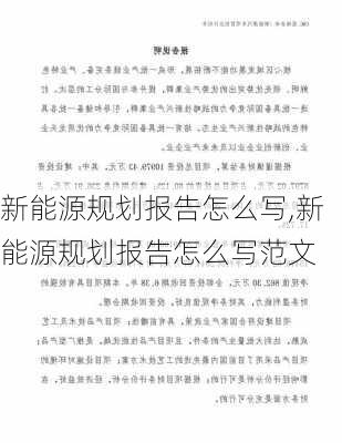 新能源规划报告怎么写,新能源规划报告怎么写范文-第3张图片-苏希特新能源