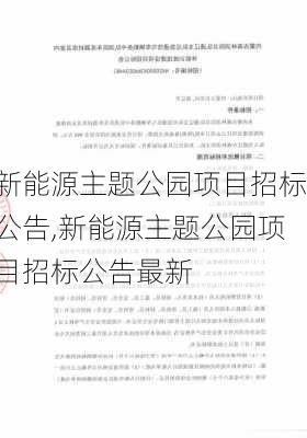 新能源主题公园项目招标公告,新能源主题公园项目招标公告最新-第2张图片-苏希特新能源