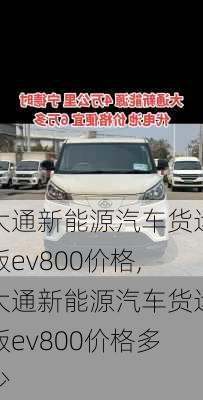 大通新能源汽车货运版ev800价格,大通新能源汽车货运版ev800价格多少-第2张图片-苏希特新能源