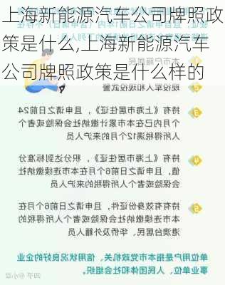 上海新能源汽车公司牌照政策是什么,上海新能源汽车公司牌照政策是什么样的-第2张图片-苏希特新能源